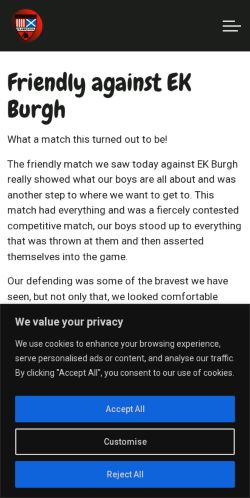 Mobile page screenshot