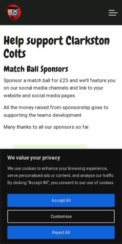 Mobile page screenshot