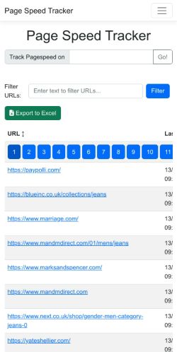 Mobile page screenshot