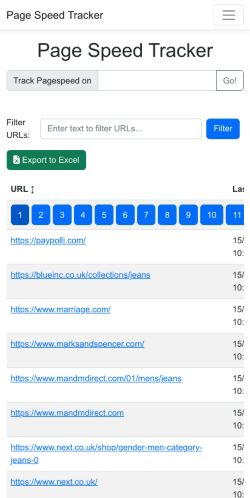 Mobile page screenshot