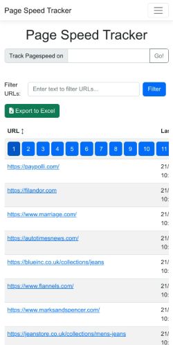 Mobile page screenshot