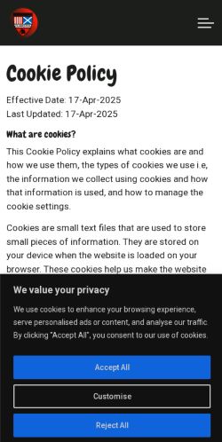 Mobile page screenshot