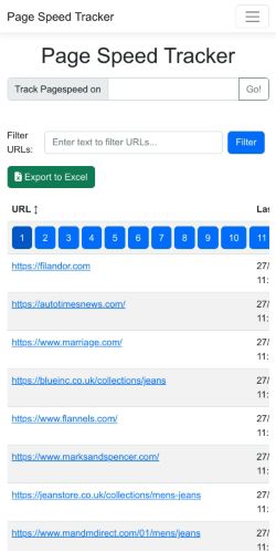 Mobile page screenshot