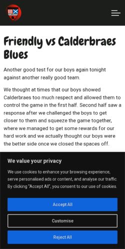 Mobile page screenshot