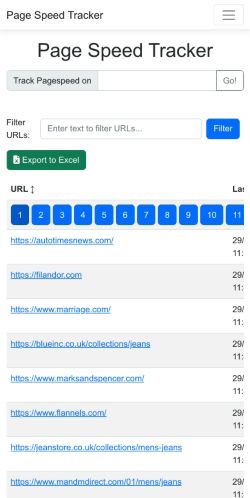 Mobile page screenshot