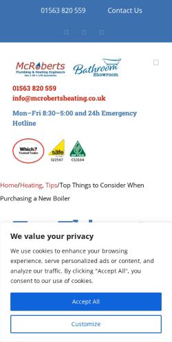 Mobile page screenshot