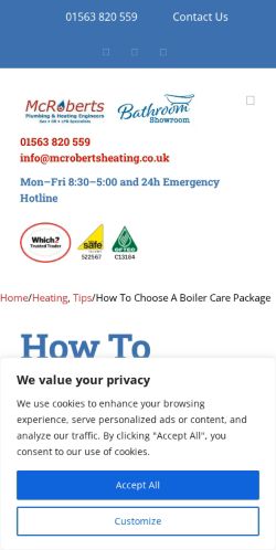 Mobile page screenshot