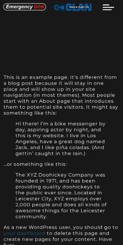 Mobile page screenshot