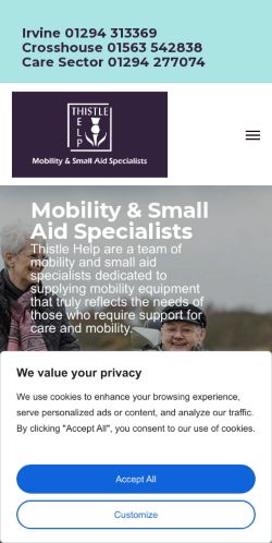 Mobile page screenshot