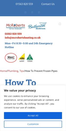 Mobile page screenshot