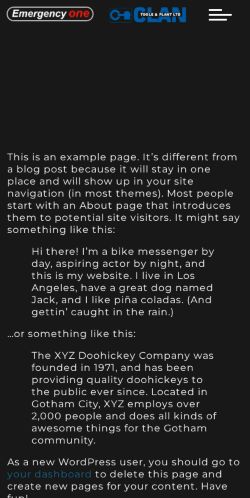 Mobile page screenshot