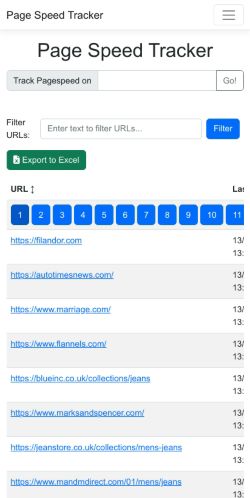 Mobile page screenshot