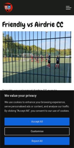 Mobile page screenshot