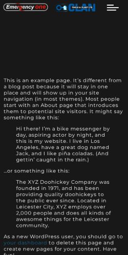 Mobile page screenshot