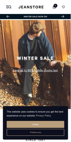 Mobile page screenshot