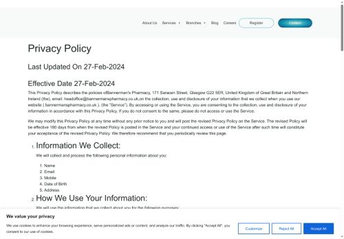Desktop page screenshot