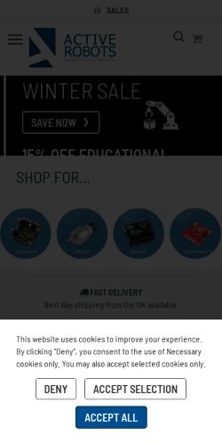 Mobile page screenshot