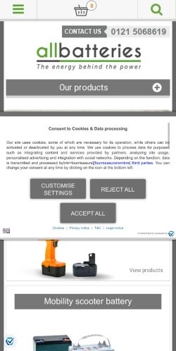 Mobile page screenshot