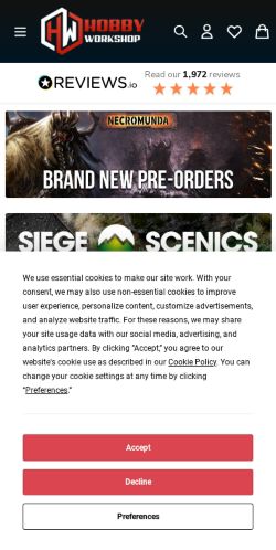 Mobile page screenshot