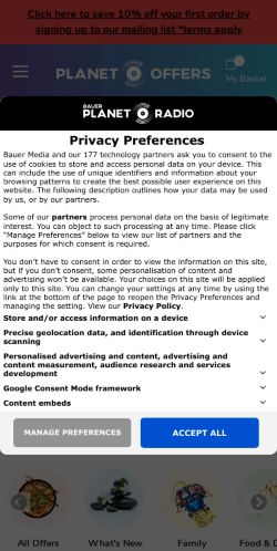 Mobile page screenshot
