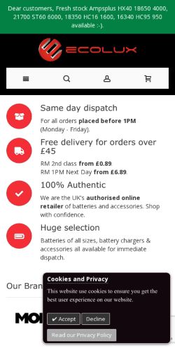 Mobile page screenshot