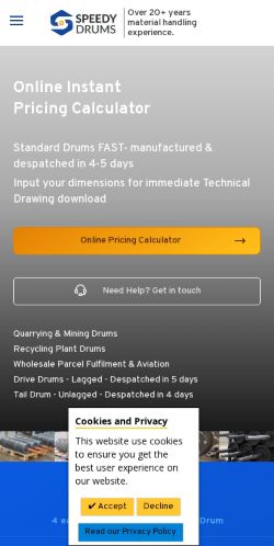 Mobile page screenshot