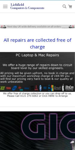 Mobile page screenshot