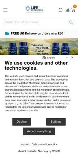 Mobile page screenshot