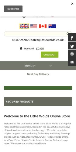 Mobile page screenshot
