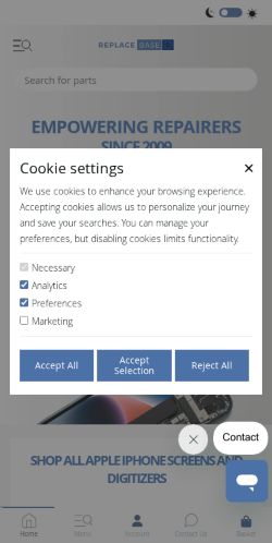 Mobile page screenshot