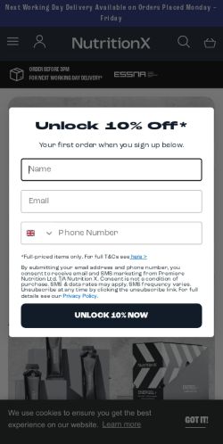 Mobile page screenshot