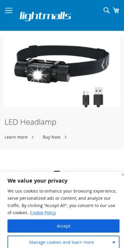 Mobile page screenshot