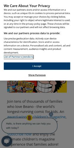 Mobile page screenshot