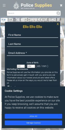 Mobile page screenshot