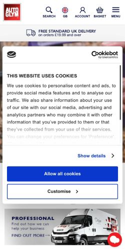 Mobile page screenshot