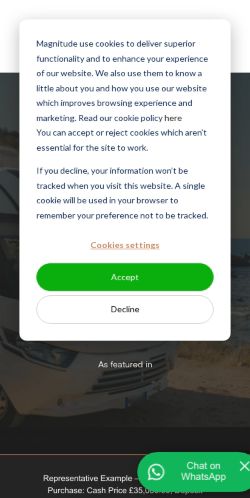 Mobile page screenshot