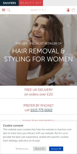 Mobile page screenshot