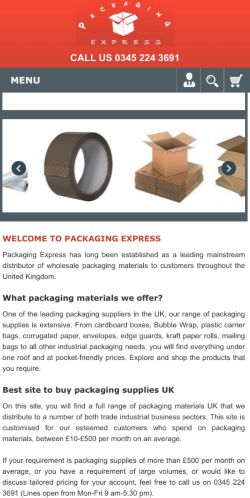 Mobile page screenshot