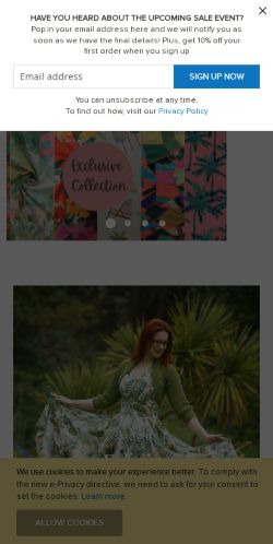 Mobile page screenshot