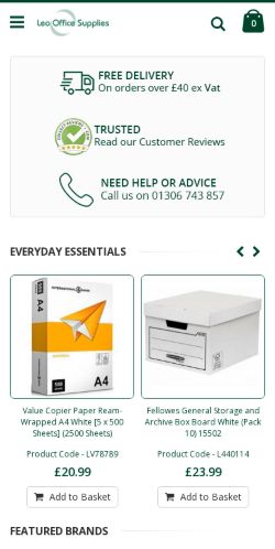 Mobile page screenshot