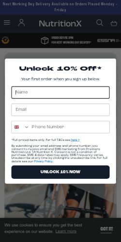 Mobile page screenshot