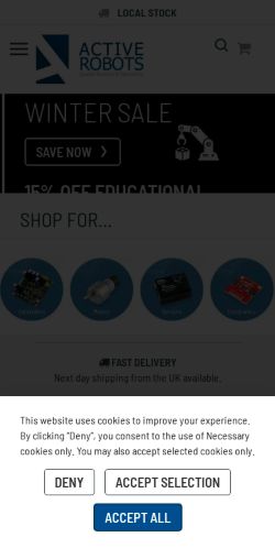 Mobile page screenshot