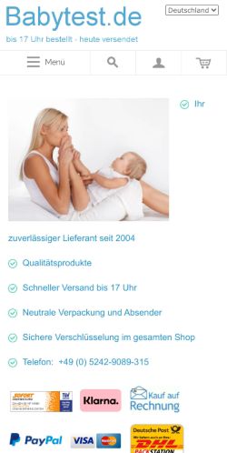 Mobile page screenshot