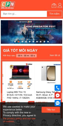Mobile page screenshot