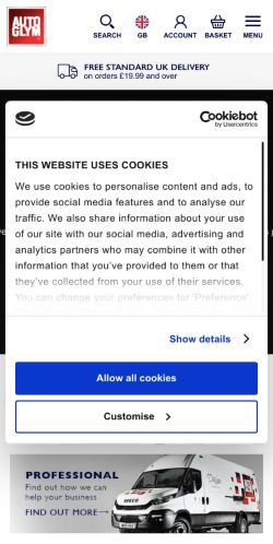 Mobile page screenshot