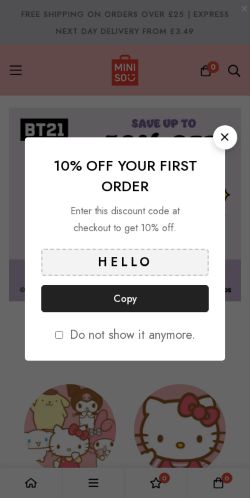 Mobile page screenshot