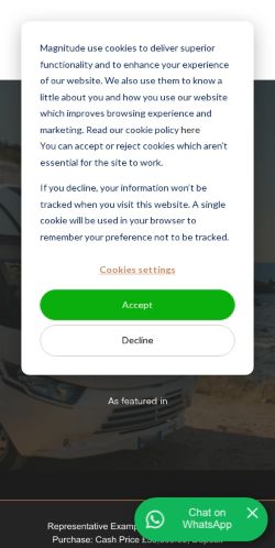 Mobile page screenshot