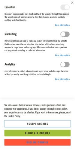 Mobile page screenshot