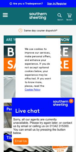 Mobile page screenshot
