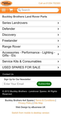 Mobile page screenshot